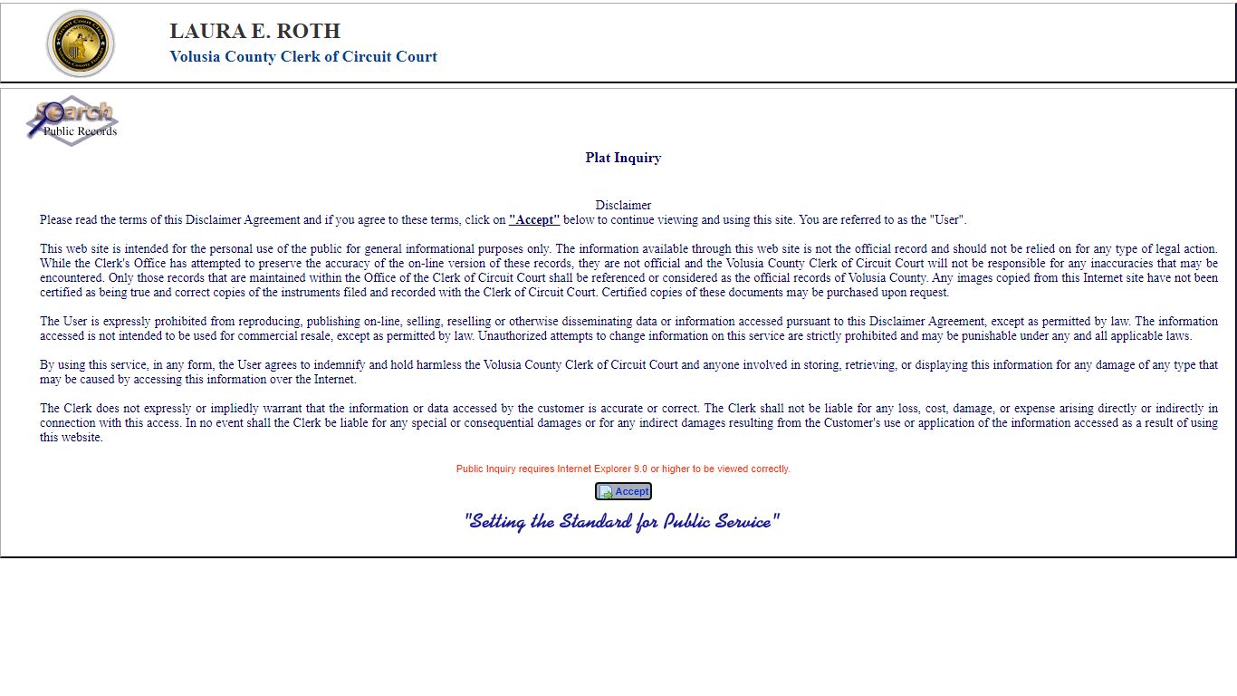 LAURA E. ROTH - Clerk of the Circuit Court
